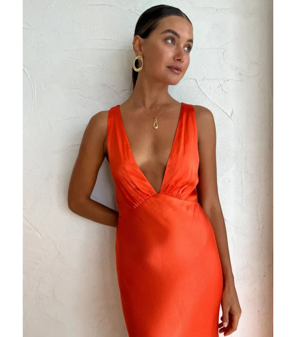 Shona Joy Midi Dress in Hibiscus - Image 2