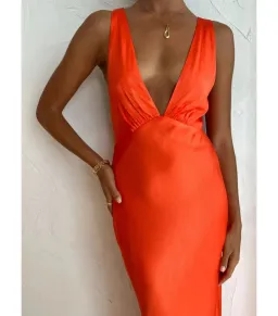 Shona Joy Midi Dress in Hibiscus for rent on The Volte - image 3