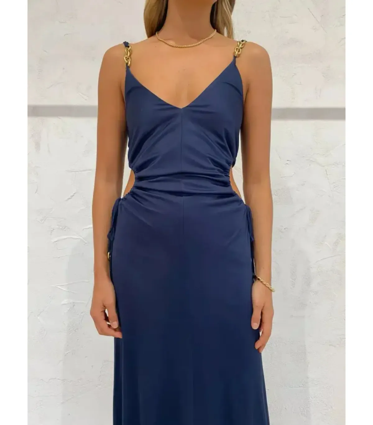 Manning Cartell Tuning in Chains Maxi Dress Navy Size AU 10 - Image 2