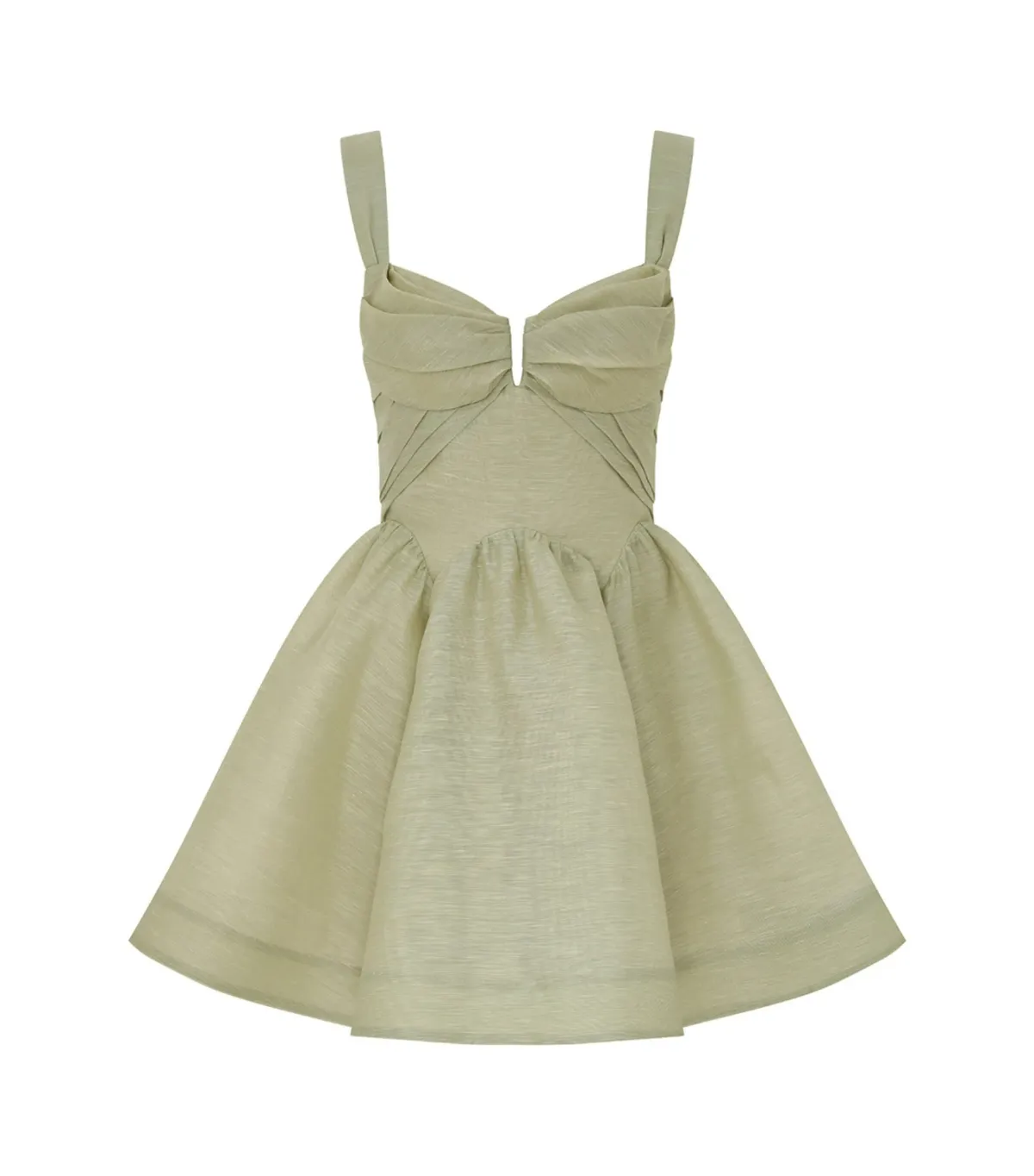 Zimmermann Rebellion Drape Mini Dress in Palm Size 1 / AU 10 - Image 1