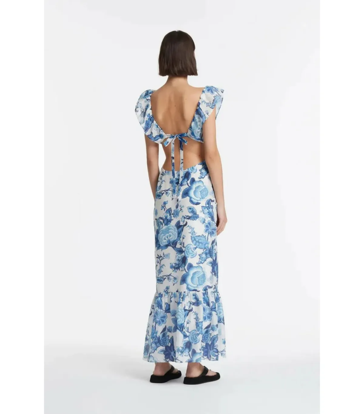 Sir the label Amaris Frill Midi Dress Floral Size 0 - Image 3