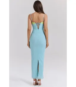 House of CB Aiza Maxi Dress Ocean Blue Size S / AU 8  for rent on The Volte - image 4