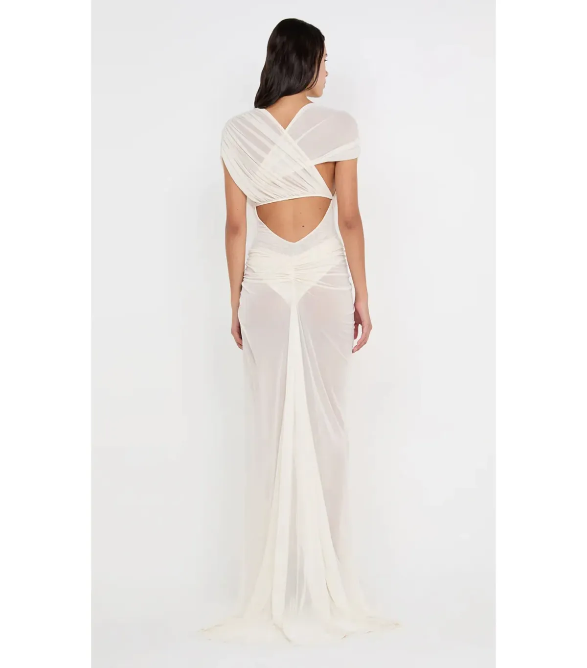 Bec & Bridge Leia Drape Maxi Gown Buttercream Size AU 6 - Image 2