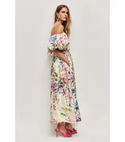 Aje Adina Midi Dress Lavender Size AU 10 for rent on The Volte - image 3