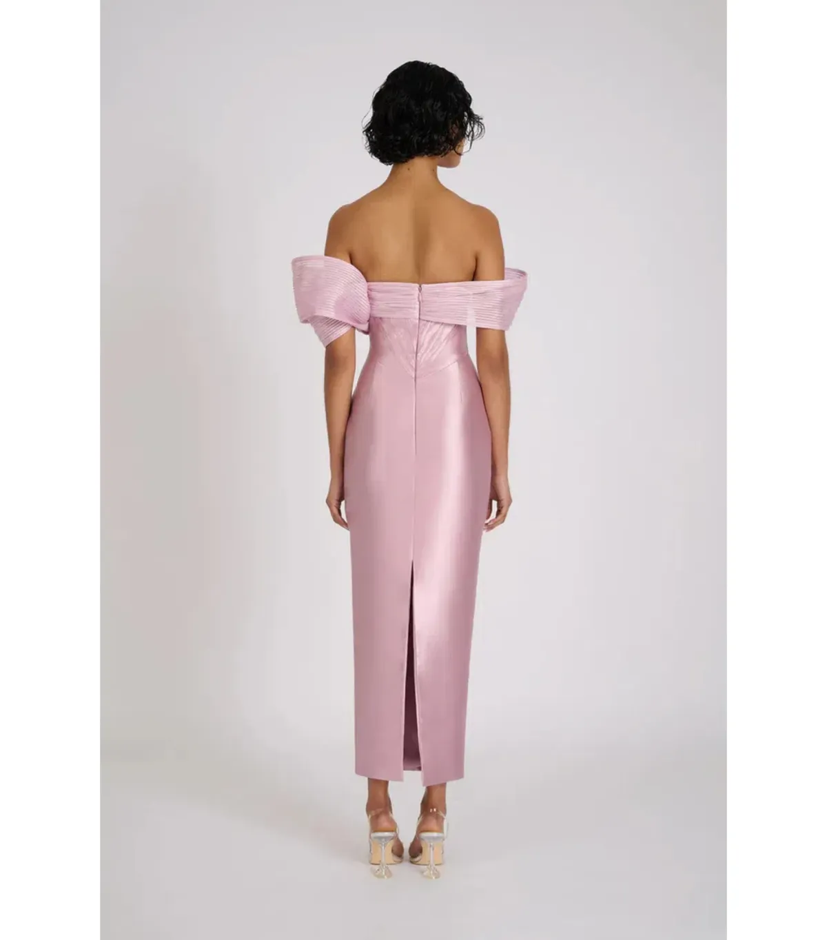 Eliya The Label Annika Midi Dress Mauve Size AU 8 - Image 3