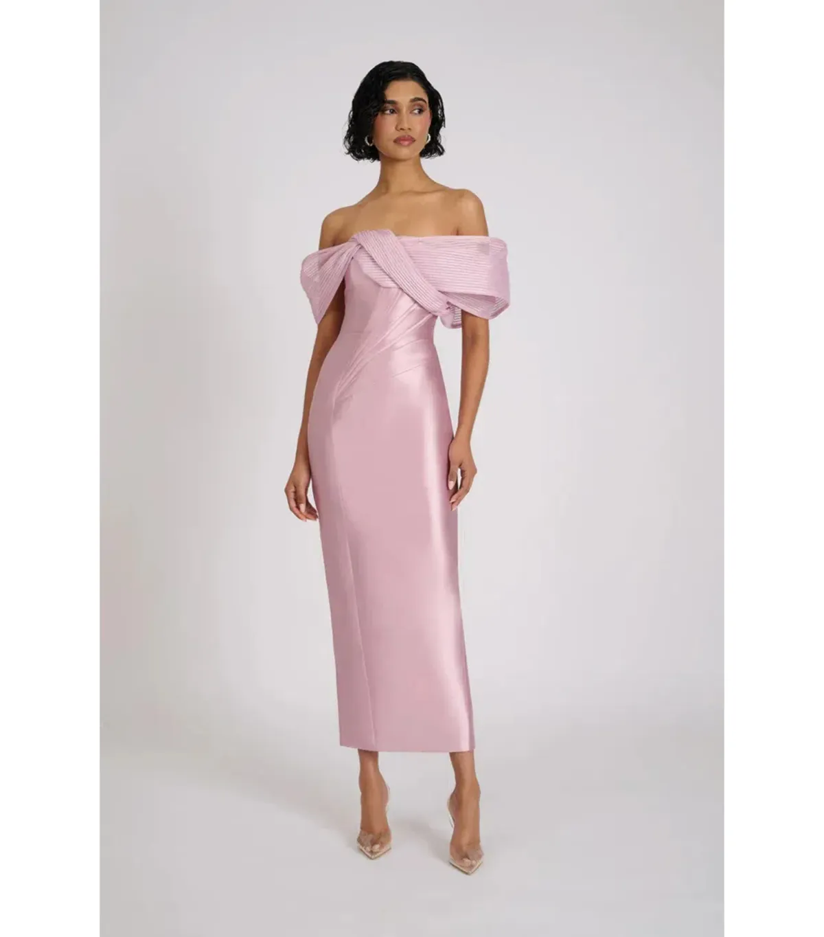 Eliya The Label Annika Midi Dress Mauve Size AU 8 - Image 2