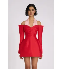 Eliya the Label Riley Mini Dress  Red/Pink Size XS/AU 6 for rent on The Volte - image 2