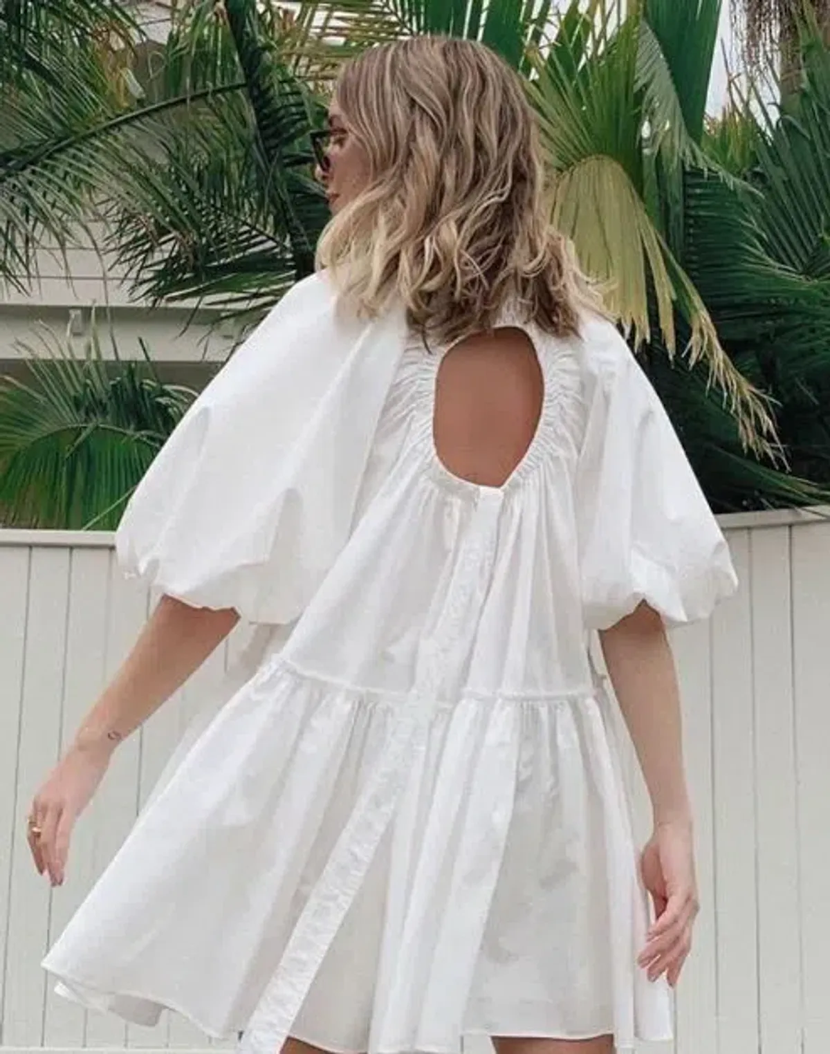 Aje Prima Circle Tiered Mini Dress Size AU12 - Image 4