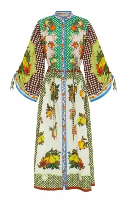 Alémais Lemonis Shirt Midi Dress in Print Size AU10 for rent on The Volte - image 1