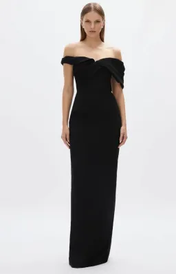 Rachel Gilbert Mattie Gown in Black Size 3/AU12 for rent on The Volte - image 1