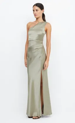Bec & Bridge The Dreamer Asym Maxi Dress Sage Green Size 8 for rent on The Volte - image 4