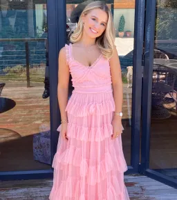 Oh Molly Pink Romantic Dress for rent on The Volte - image 1