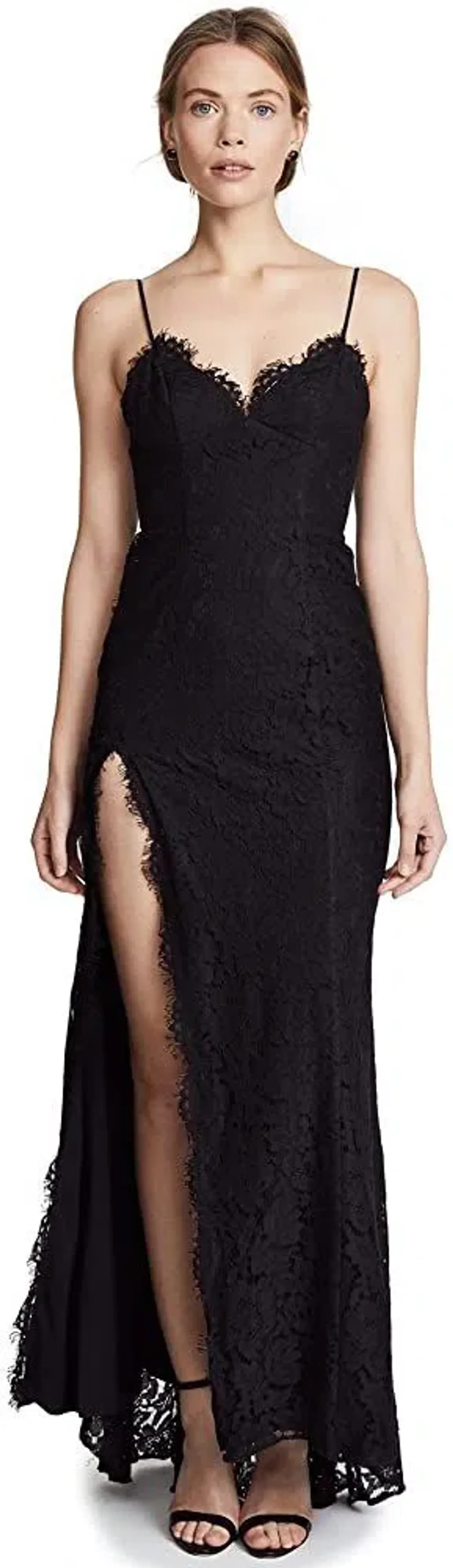 Fame and Partners Everett Lace Maxi Dress Black Size 6 - Image 2