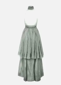 Aje Bungalow Sienna Maxi Dress in Silver/Grey Size 6 for rent on The Volte - image 2