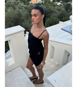Ance Gria Romeo Mini Dress Black Size 10 for rent on The Volte - image 5