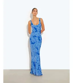 Rat & Boa Inez Maxi Dress Blue Size 10 for rent on The Volte - image 1