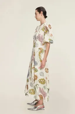 Alemais Sea Midi Dress in Print Size AU8 for rent on The Volte - image 2
