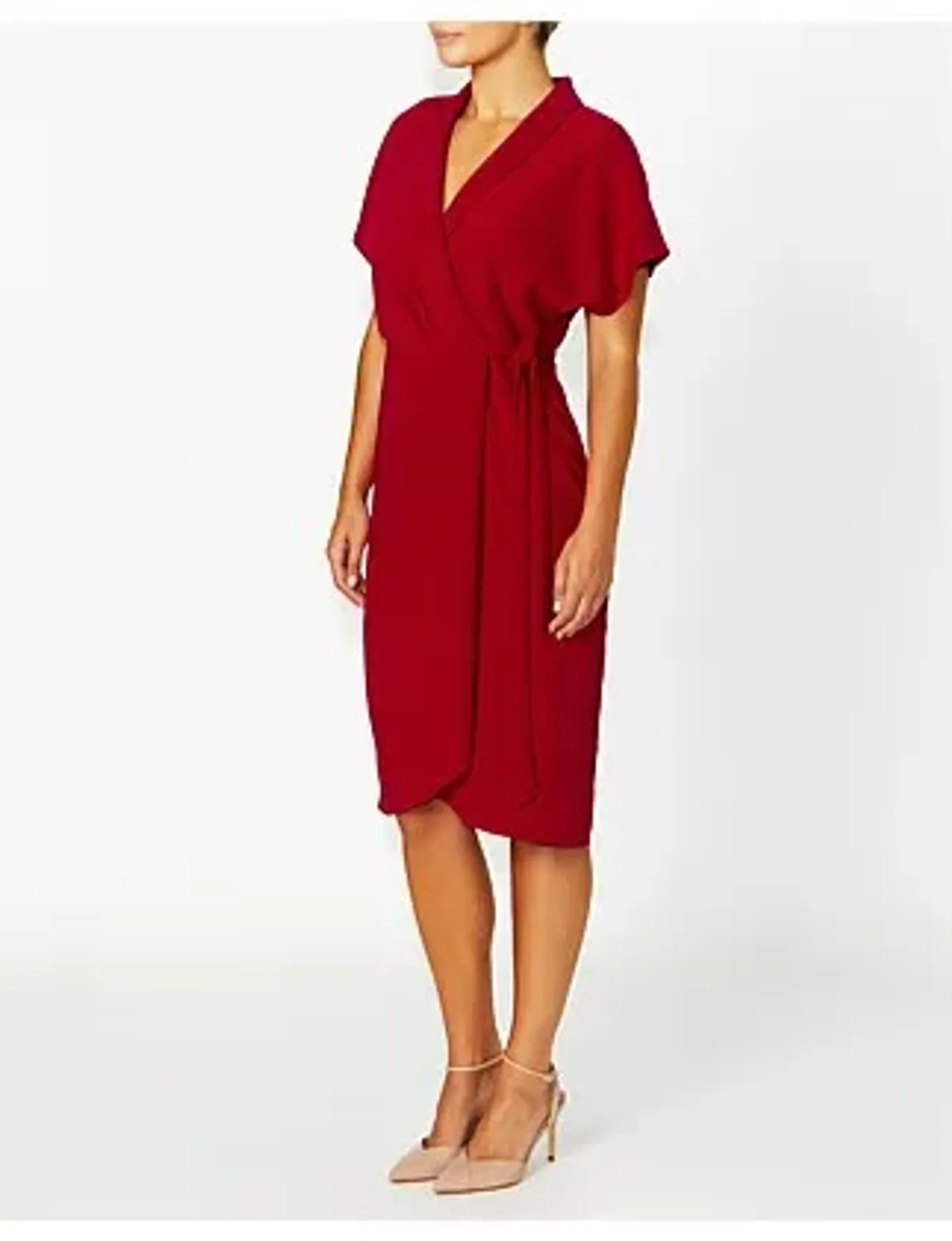 Anthea Crawford KATIA WRAP DRESS Red Size 18 - Image 2