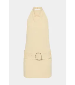 Sir the Label Sabina Belted Mini Dress in Butter Size 10  for rent on The Volte - image 4