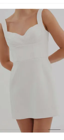 Rebecca Vallance Delaney Dress Mini - White - Size 12 for rent on The Volte - image 3