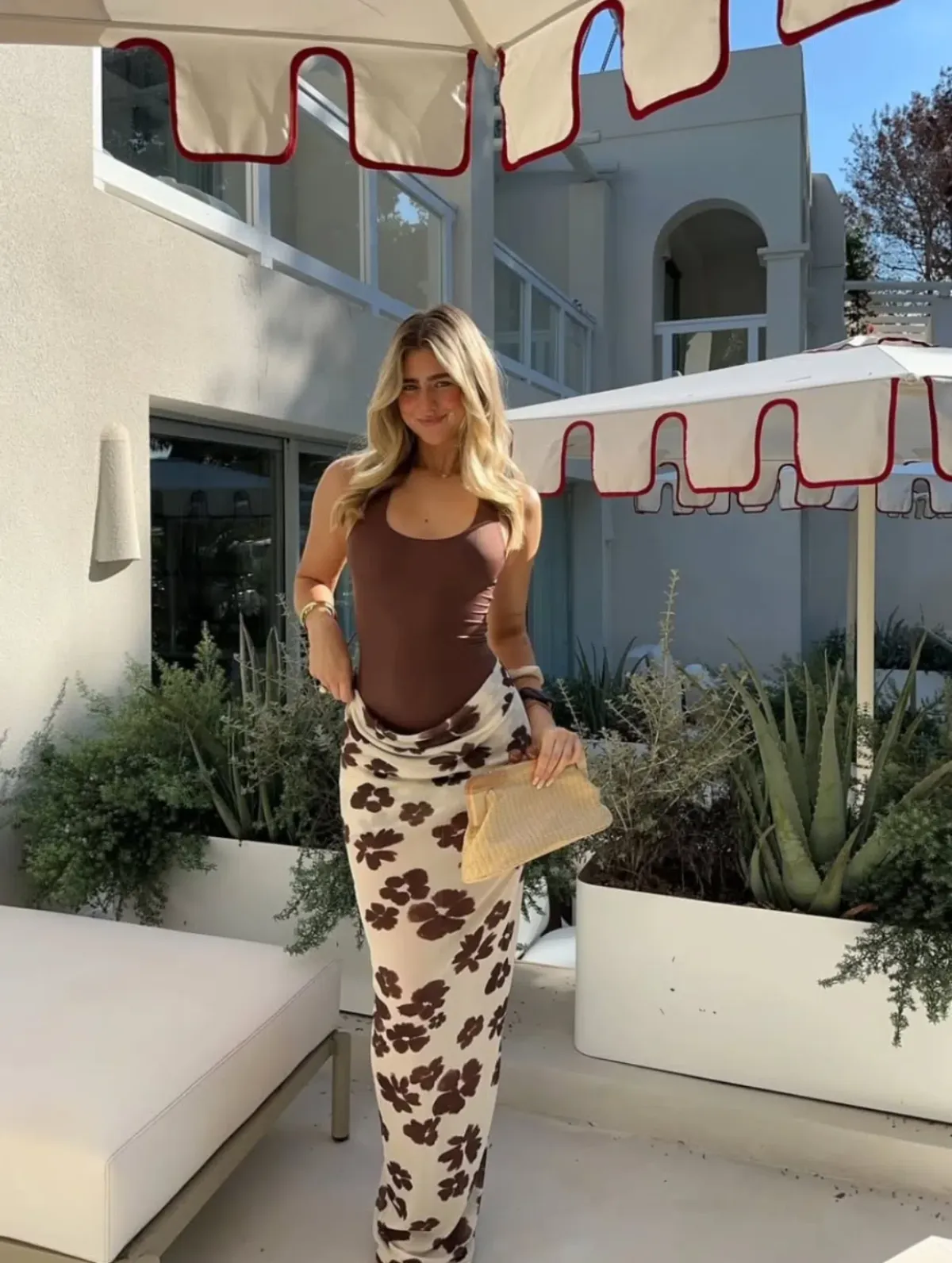 Benni Piper Maxi Dress in Coco Blossum Size AU14 - Image 1
