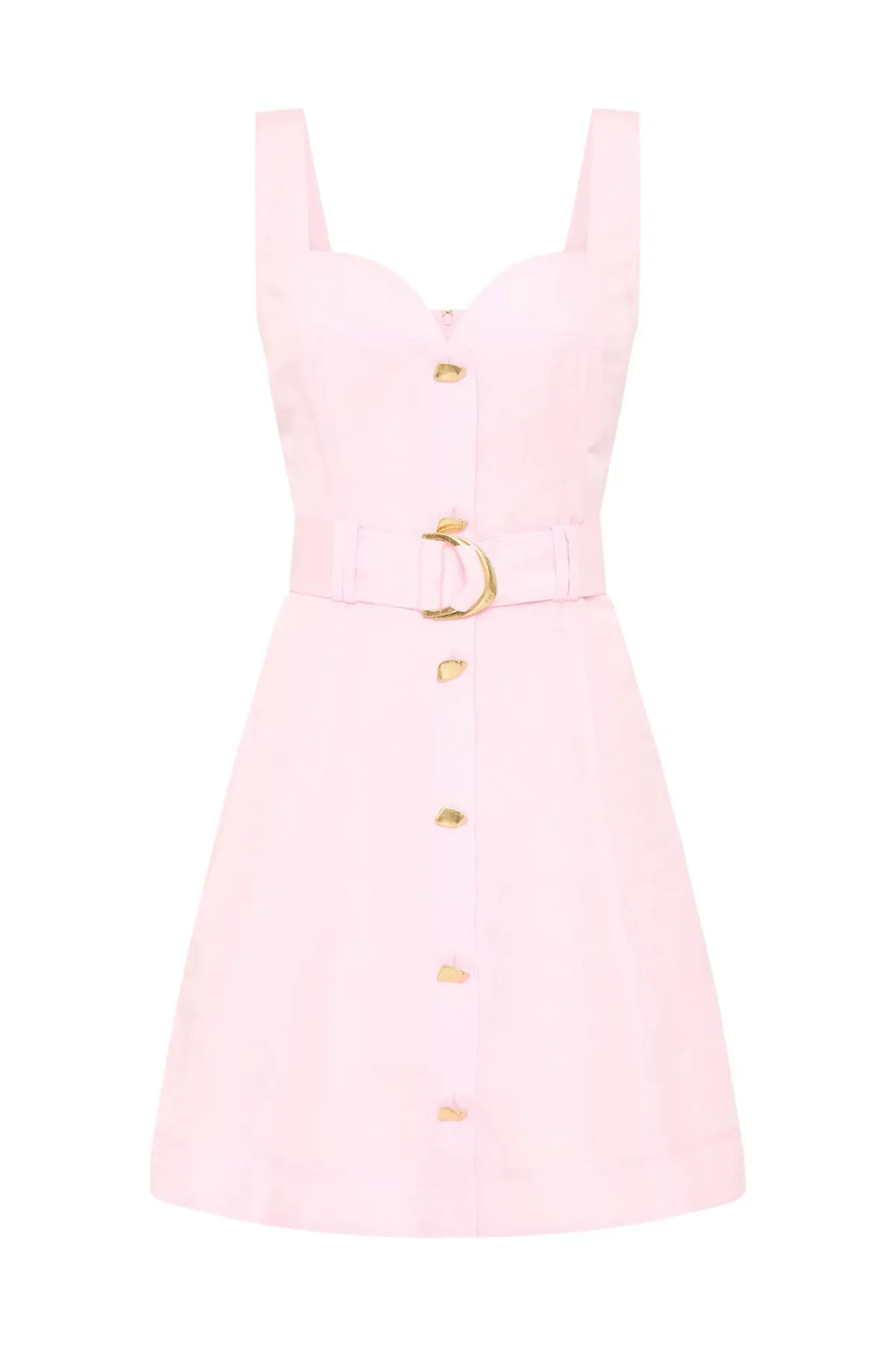 Aje Clay Belted Mini Dress / Pastel Pink / Size 16 - Image 6