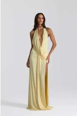 Natalie Rolt Winona Gown Yellow Lemon Size 8 (1) for rent on The Volte - image 1