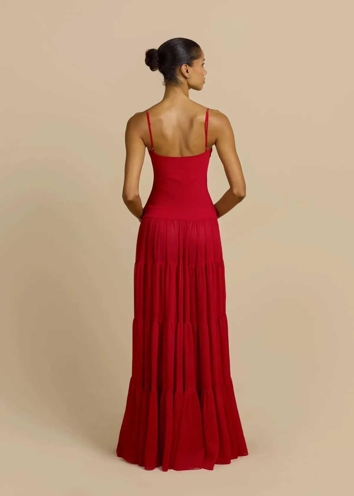ARCINA ORI DELPHINA DRESS RED SIZE 8 - Image 6