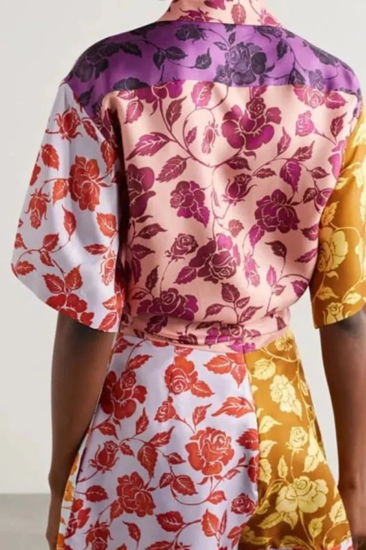 Zimmermann Lovestruck Spliced Shirt Shorts Set Silk Floral Size 1 / Au 10 - Image 2