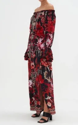 Camilla Drop Shoulder Split Dress Sisterhood Of The Rose Size XS AU 8  for rent on The Volte - image 2