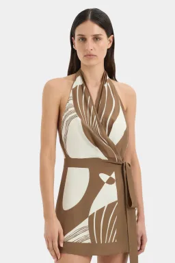 ALMARA WRAP HALTER MINI DRESS / SIZE 8 for rent on The Volte - image 3