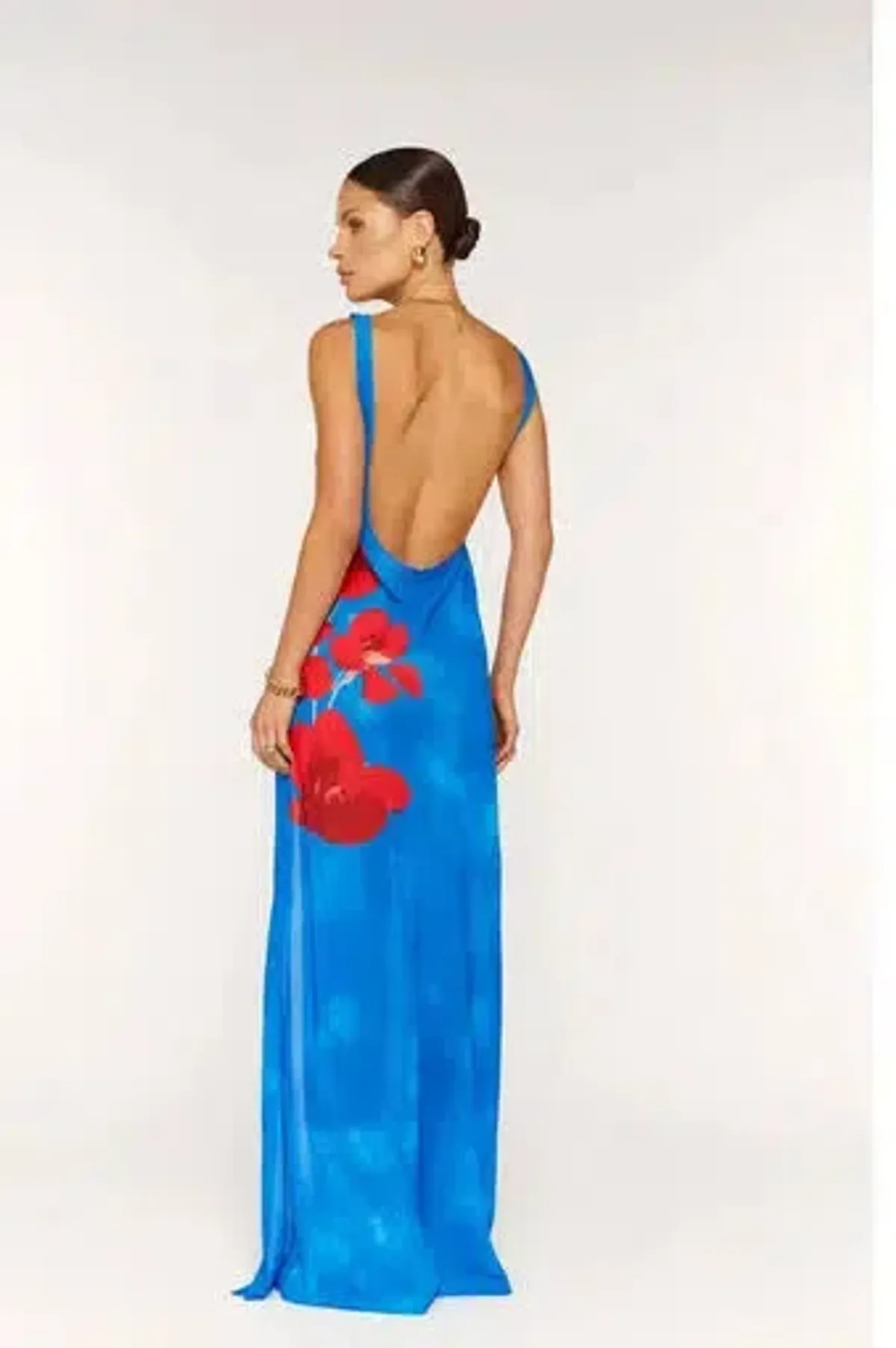 ALT SWIM Odette Hibiscus Maxi Dress Hana Print Size M 10 - Image 3