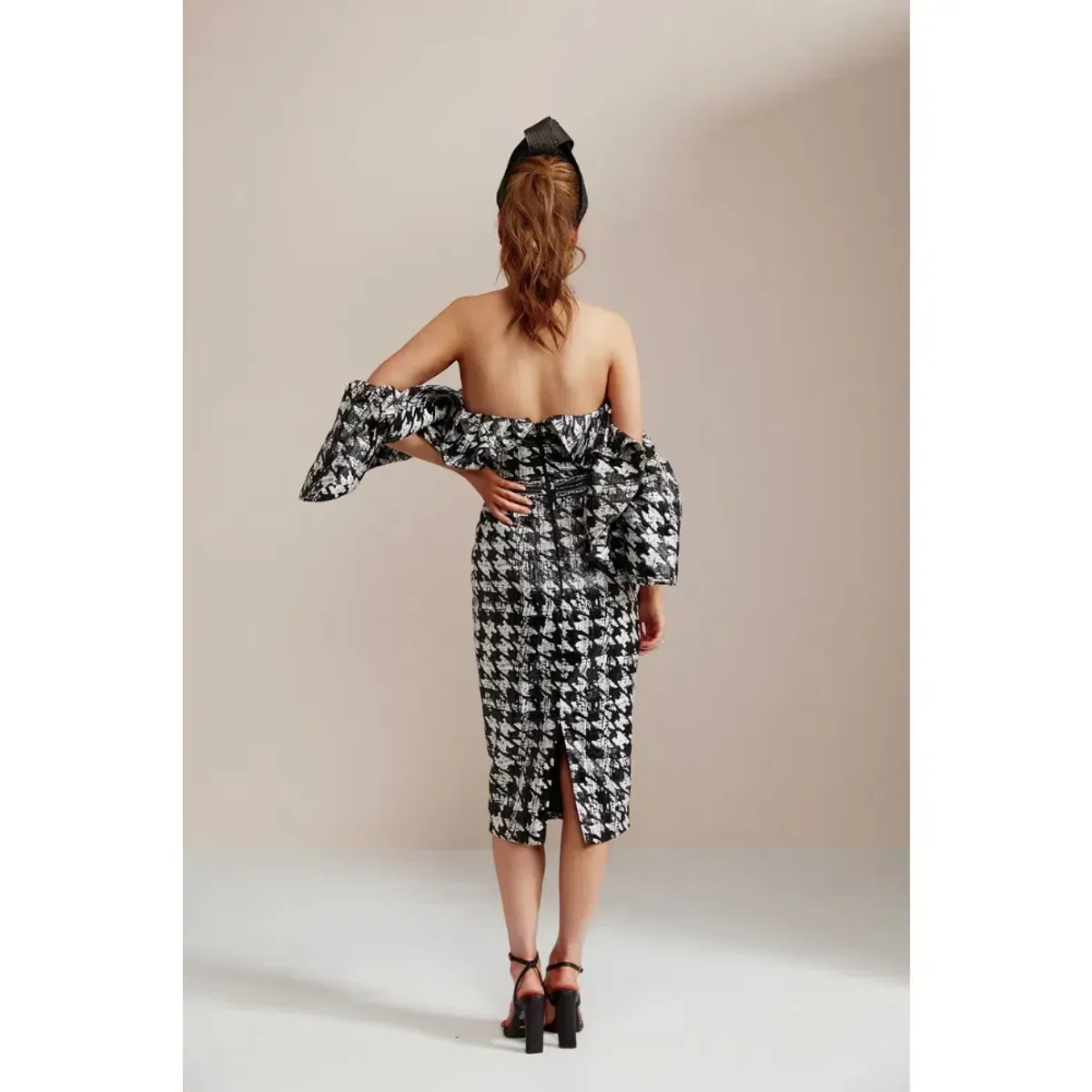 Eliya The Label Retribution Houndstooth Dress Size S Small 8 - Image 2
