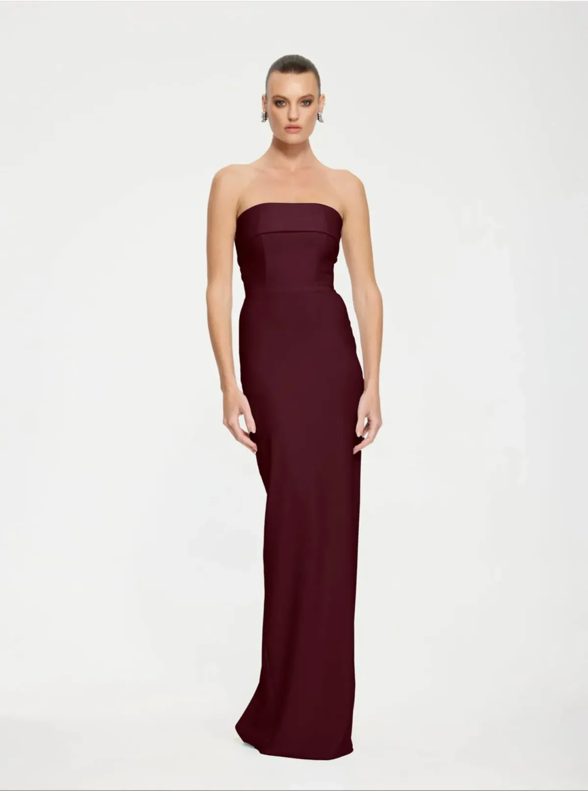 Effie Kats - MONROE GOWN - Wine - Size XS (6) - Image 2