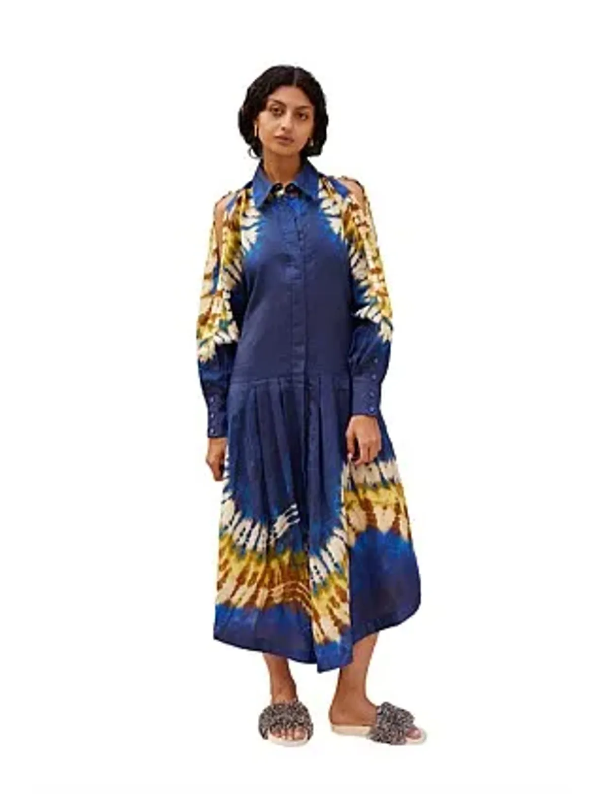 Alemais MARTINE SHIRTDRESS Navy Size 8 - Image 2