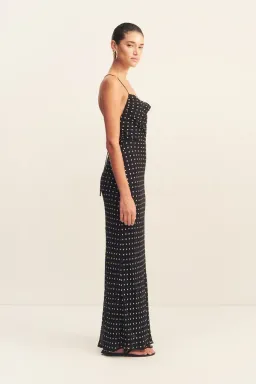 Shona Joy Houston Lace Back Maxi Dress / Polka dot / Size 16  for rent on The Volte - image 4