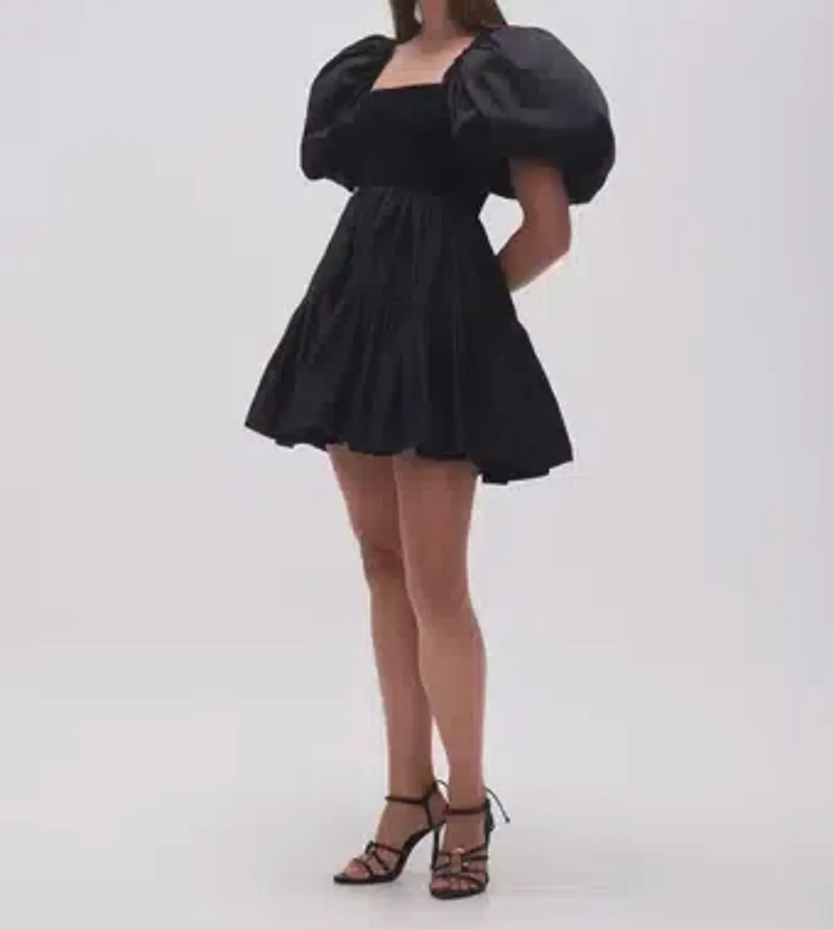 Aje Casa Black Puff Sleeve Mini Dress size 14 - Image 7