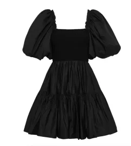 Aje Casa Black Puff Sleeve Mini Dress size 14 for rent on The Volte - image 8
