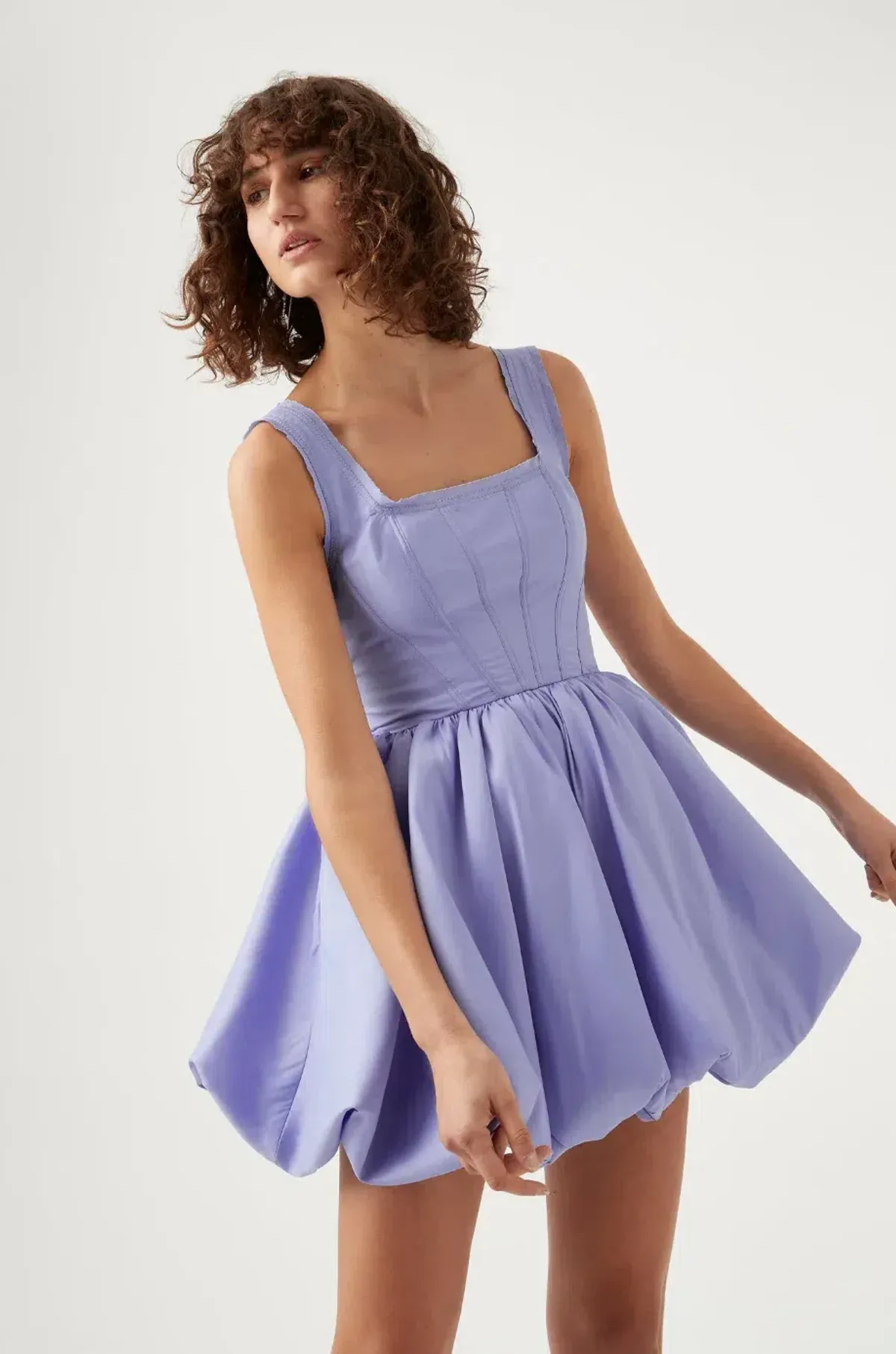 Aje Suzette Lavender Bubble Mini Dress Size 14 - Image 1