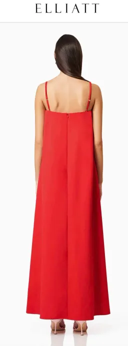 Elliatt Buttercup Embroidered Maxi Dress In Red for rent on The Volte - image 3