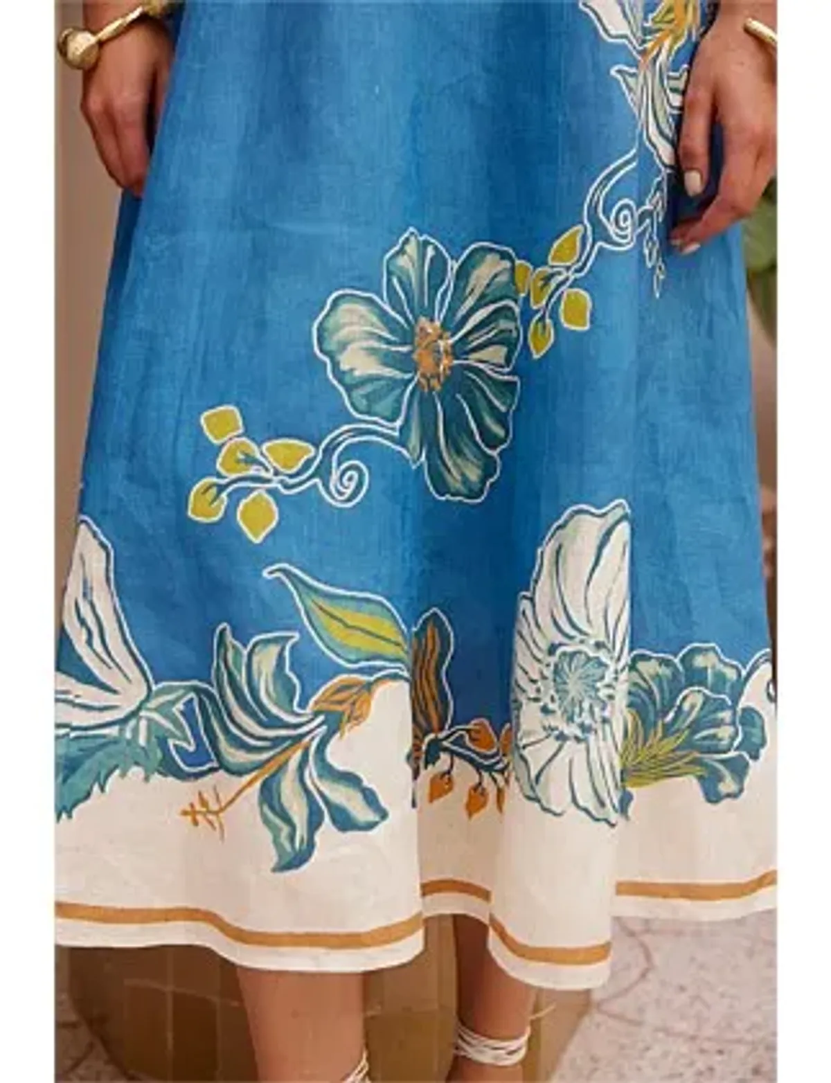 Alemais LUDA MIDI DRESS Blue Size 14 - Image 4