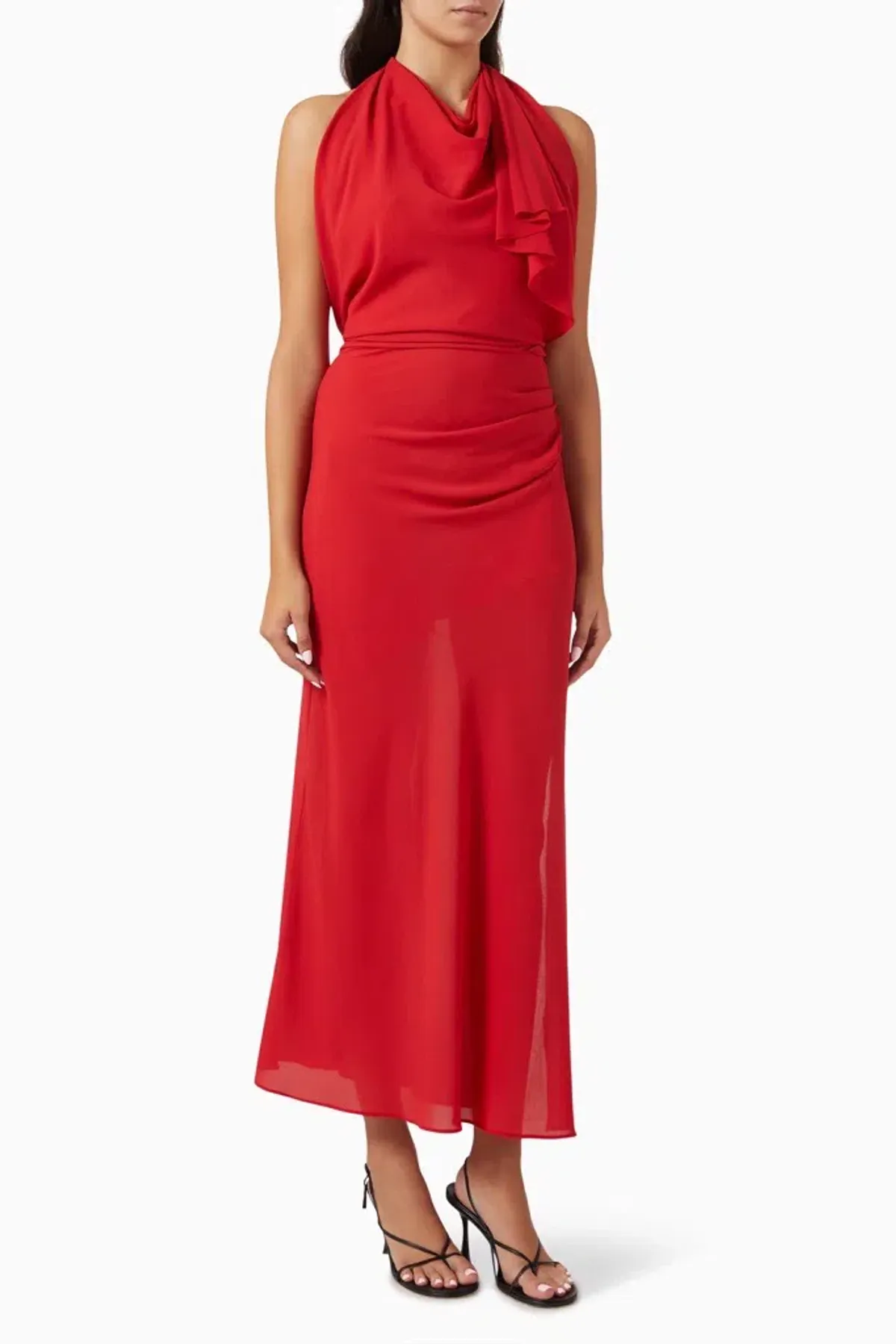 Bec & Bridge Clarise red full length dress size 8 - Image 3