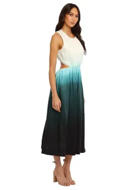 Aje Cosmos Ombre Cut out Midi Dress Size 14 for rent on The Volte - image 2