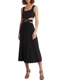 Aje Frey Cut Out Black Midi Dress Size 14 for rent on The Volte - image 1