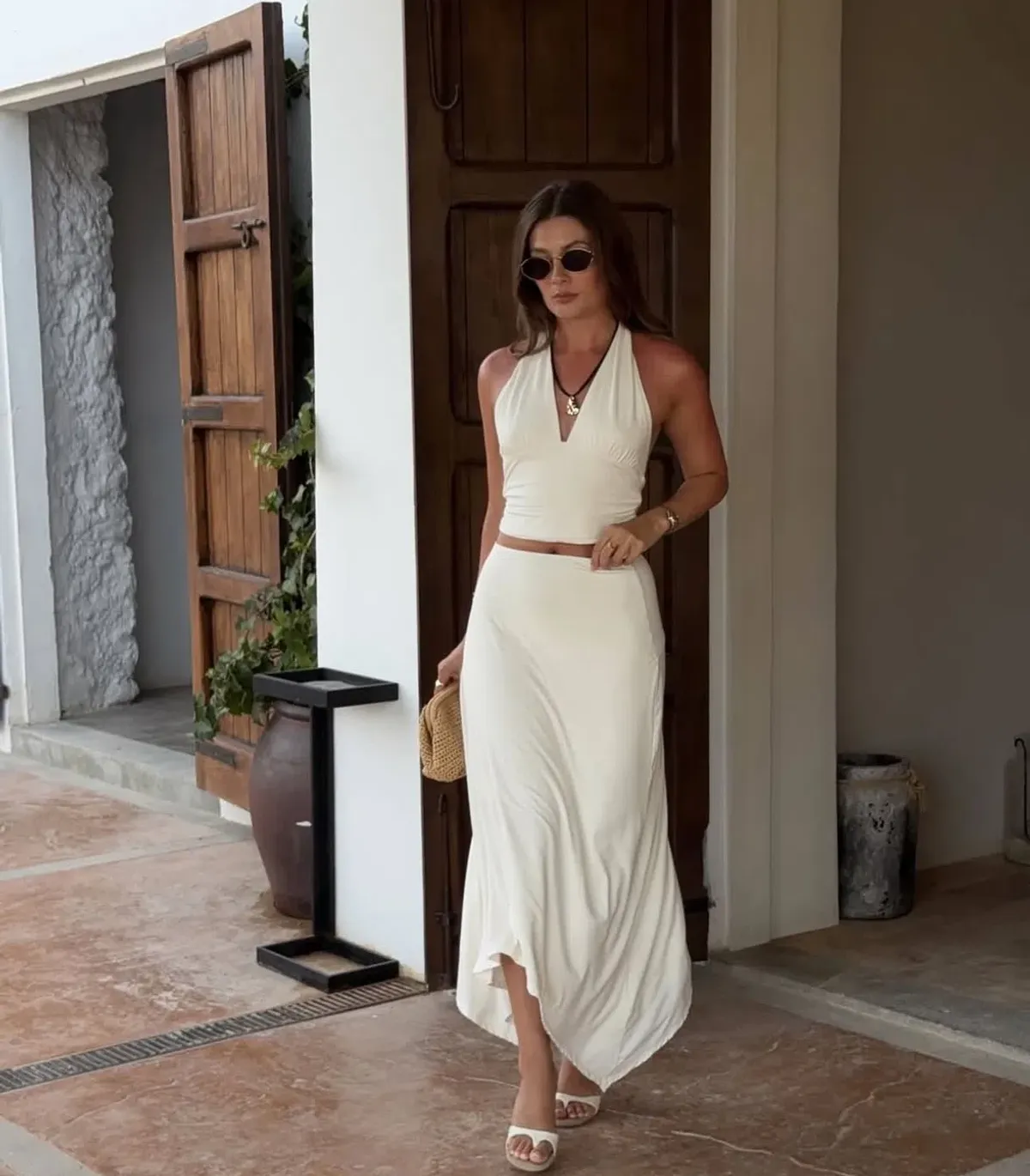 Kookai Zali Skirt & Leni Top in Coconut Milk size 6 - Image 2
