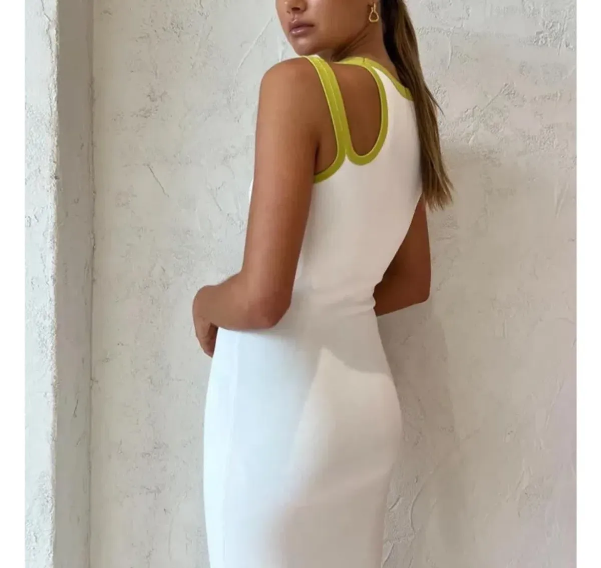 SIR the Label Evalina Cut Out Maxi Dress in Citrus Size 1/8 - Image 3