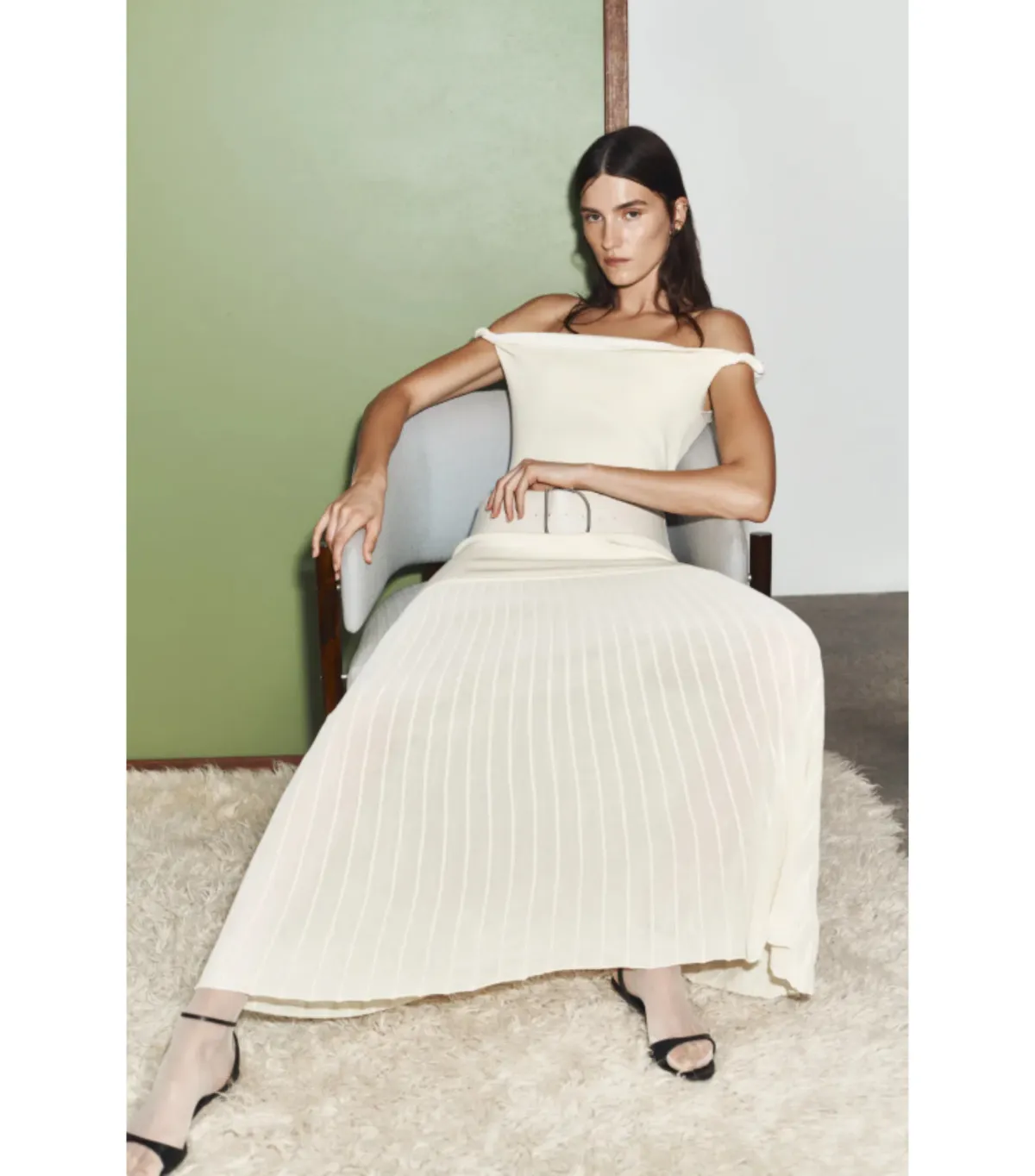 Sir the Label Ella Off Shoulder Twist Dress in Lemon Sorbet Size 10 - Image 6