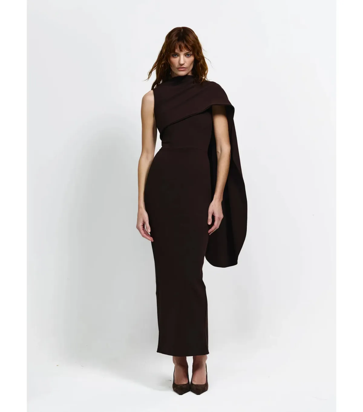 Effie Kats Romi Dress Chocolate Brown Size 10 - Image 1