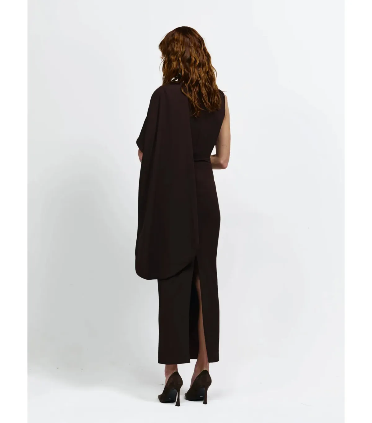 Effie Kats Romi Dress Chocolate Brown Size 10 - Image 4