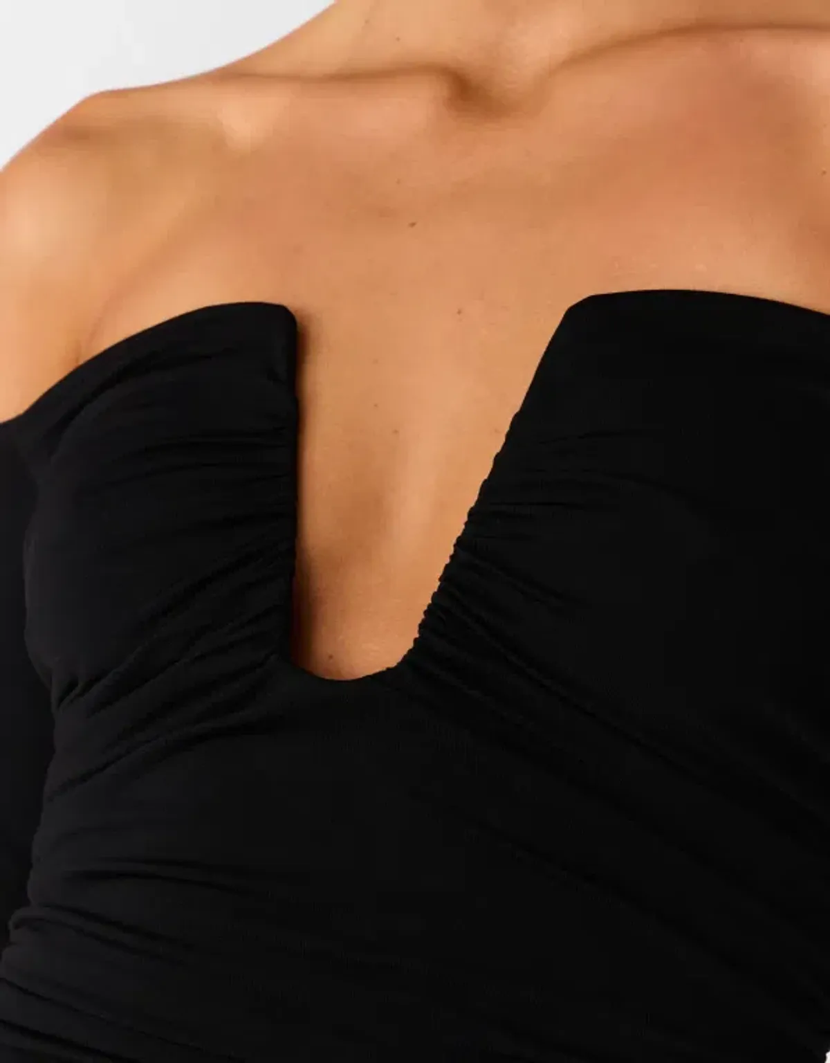 Misha Raelynn Matte Slinky Midi Dress Black Size 10/M - Image 5